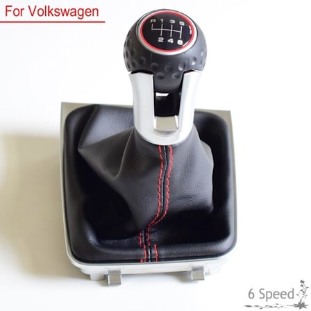 Växelspaksknopp Komplett dammsäkert cover till VW Golf 7 MK7 VII GTI GTD 2013-2018 Manual 5 6 Speed-6 Speed-Boot
