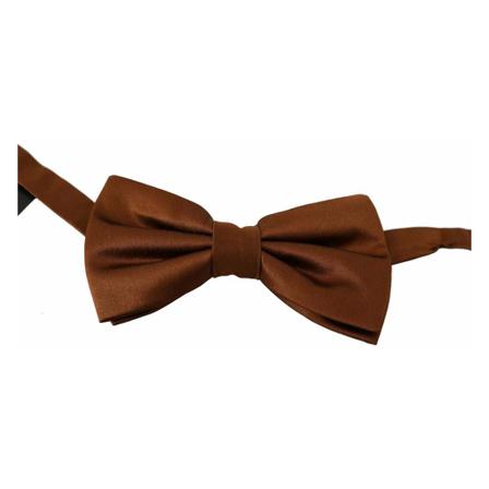 Dolce & Gabbana, Adjustable Neck Papillon Bow Tie Bruin, Heren, Maat:ONE Size