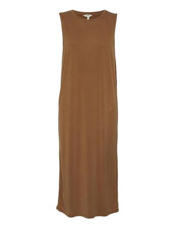 Objannie S/L Dress Maksimekko Juhlamekko Ruskea Object