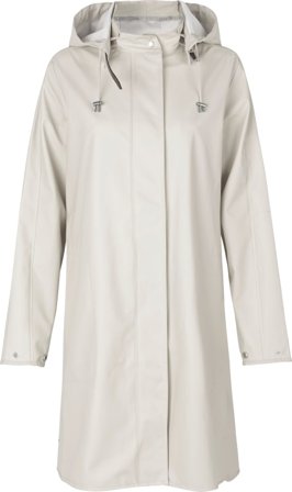 Ilse Jacobsen Women's Raincoat Detachable Hood Women rain jackets Beige 40
