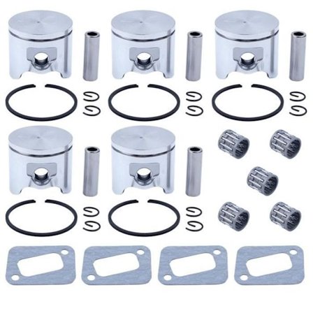 5 x 42mm Stempelringlagersett Kompatibelt med Husqvarna 340 345 350 346 XP Jonsered 2141 2145 2150 Lyddemperpakning