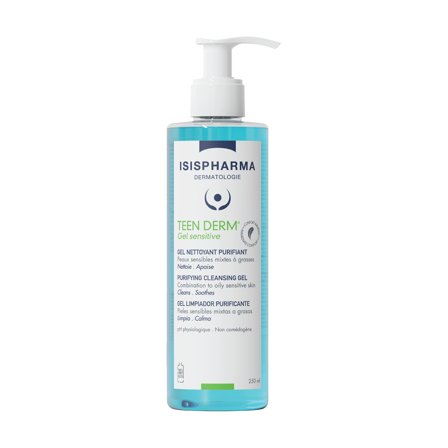 Isispharma Teen Derm Gel Sensitive, 250 ml