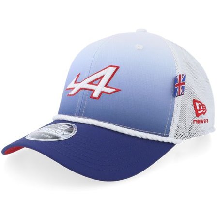 New Era - Motor Blå trucker Keps - Alpine F1 26 Silverstone 9SEVENTY Blue/White Trucker @ Hatstore