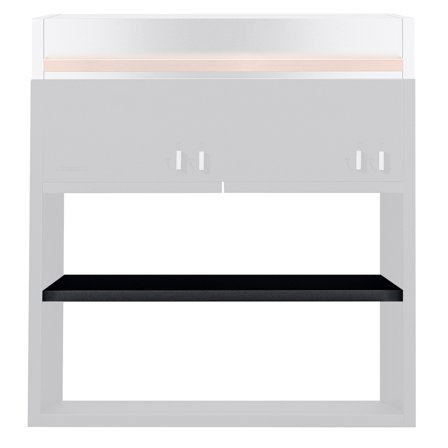 Röshults Essentials midtre hylle til grill, beluga black