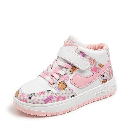 Barn Basketskor Andas Sneakers Casual Skor Löparskor rosa