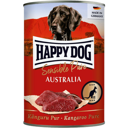 Happy Dog - Wet Dog Food Tinned GrainFree 100% Kangaroo 400g - Hund - Hundefôr & hundemat - Våtfôr & våtmat - ZOO.no