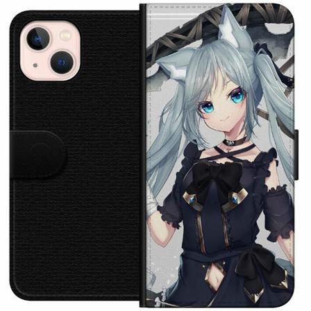 Apple Iphone 14 Plånboksfodral Catgirl