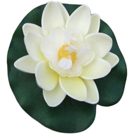 Kunstig Flydende Skum Lotusblomst med Vandlilje Pad, Kunstige Flydende Blomster Planter Dekoration Dam Pool Lotus Ornamenter til Terrasse Have Aq