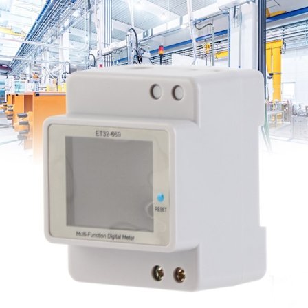 Wattimmätare Hög Noggrannhet Stöder 22 KW Effekt Enfas Elmätare för Spänning Ström Effekt Frekvens Effektfaktor AC40.0‐300.0V