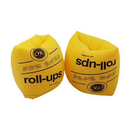 PVC Voksen Barn Oppblåsbare Svømmebasseng Armringer Sirkel Flytende Vannermer Gul (FMY)