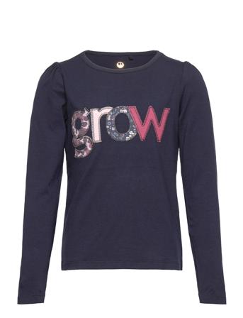 Tndyra L_S Tee T-shirts Long-sleeved T-shirts Navy The New