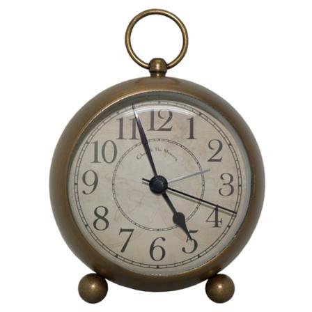 Kreativt retro simpelt børns vækkeur, kobber farve, 11*7,5*15cm,