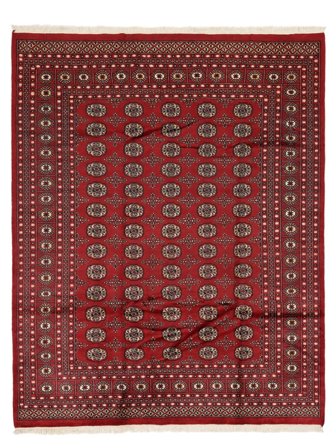 Pakistan Bokhara 2Ply Vloerkleed Oosters Donkerrood/Zwart (Wol, Pakistan)