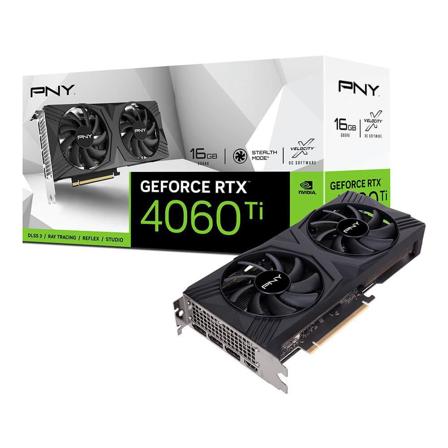 PNY GeForce RTX 4060 Ti 16G VERTO Dual Fan - grafikkort - GeForce RTX 4060 Ti - 16 GB
