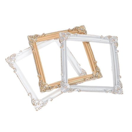 11,5x11,5cm assorterte farge bilderammer 3 stk harpiks bilderamme