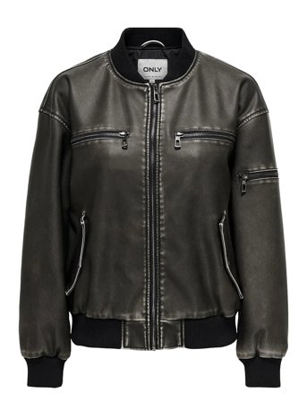 ONLY | Onlhalli Faux Leath Oversize Bomber Otw | S