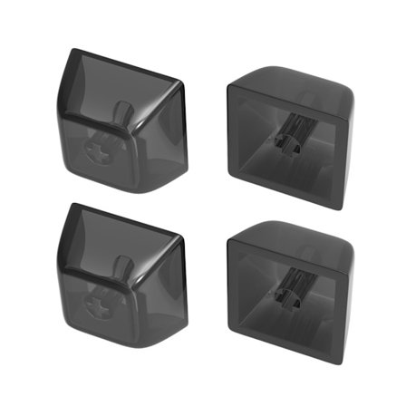 4/20 stk Transparent Blank Keycap Set 1U 1X XDA Profile Crystal Translucent Keycaps for Mechanical Keyboard
