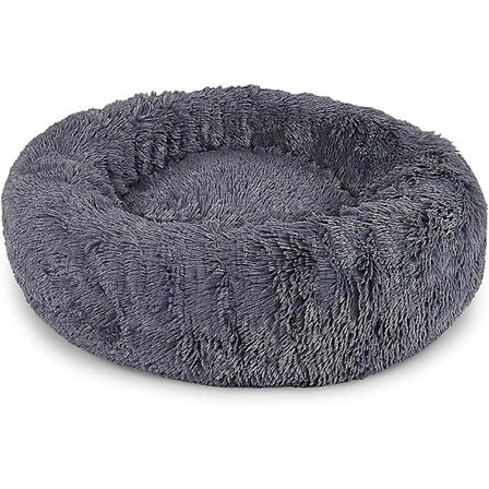 (60cm Mörkgrå) Rund Korg Hundmatta Kattkorg Donuts