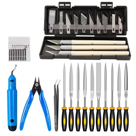 3D-skriververktøysett med avgradingsverktøy 3D-skrivertilbehør for rengjøring