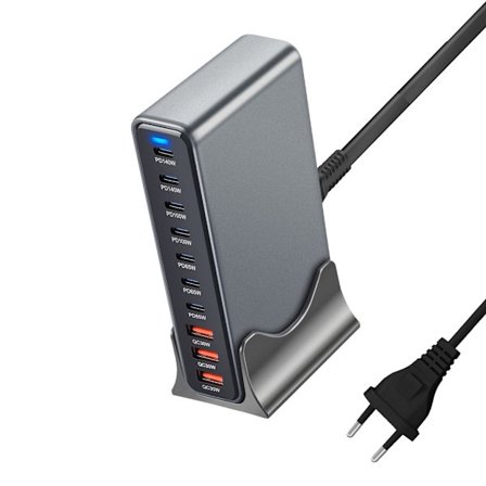 EU-kontakter Snabb GaNs Laddare 765W Flera Enheter Laptop Telefon Surfplatta Resevänlig