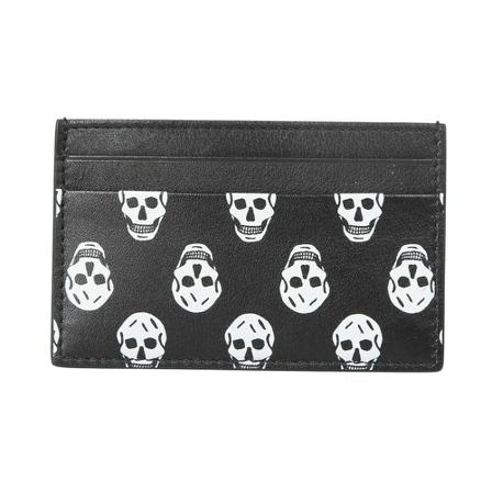 Alexander McQueen, Leather cardholder Czarny, Mężczyzna, Rozmiar: ONE Size