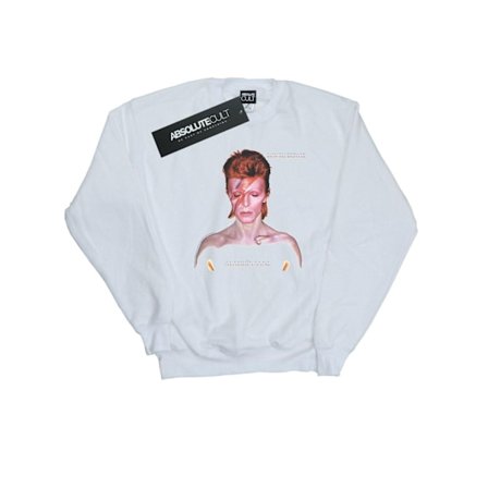 David Bowie Boys Aladdin Sane Version Sweatshirt 7-8 år Vit