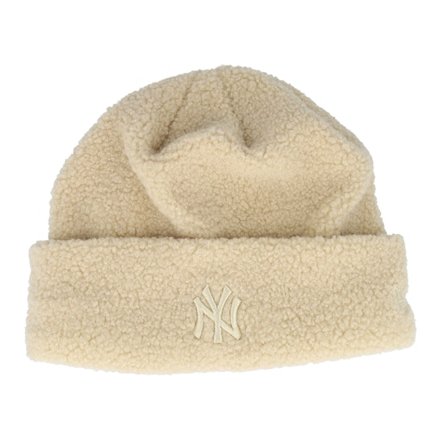 New Era - MLB Beige Cuff Mütze - New York Yankees Womens Borg Beanie Stone Cuff @ Hatstore