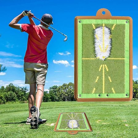 Golf träningsmatta för svingdetektering Batting Path Feedback Golf Practice Mats, Golf Training Aid Utrustning Premium Golf Impact Matta