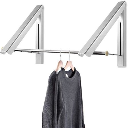 Curious Fish Retractable Hidden Aluminium Fällbar Väggmonterad Tork