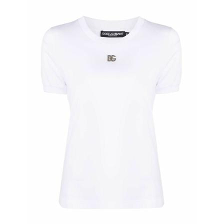 Dolce & Gabbana, T-shirt F8N08Z Wit, Dames, Maat:XS