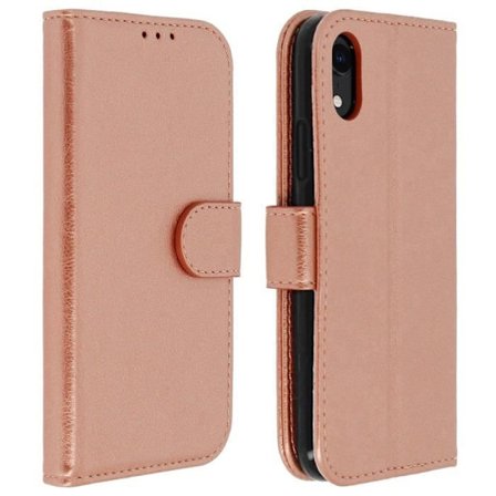 iPhone XR Kuori - Apple - Flip-kuori - Rose Gold - Silikoni Geeli - Videotuki