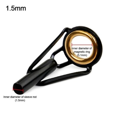 5st Fiskspö Guide Eye Keramisk Ring 1,5MM 1,5MM