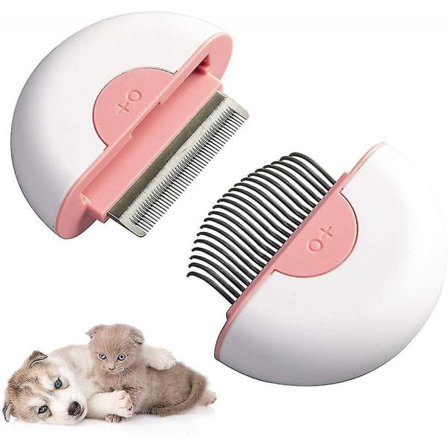 IC Kattkam Hundhoito Harjan Poisto Puhdistus Hieronta Kammat 2 in 1