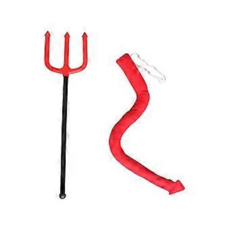 1 setti Pukusetti Paholaisen Sarvet Pääpanta Häntä Kaulakoru Valtikka Setti Lapset Aikuisten Hieno Pukusetti Halloween Asusteet