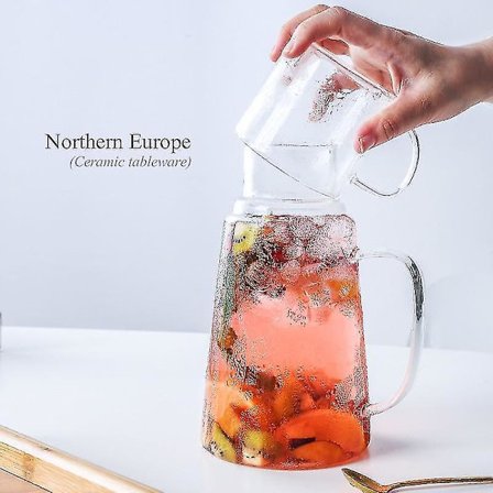 Vattenkanna med Mugglock Karaff Handtag Varma/Kalla Kanne Stor