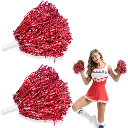 6 stk Cheerleading Pompoms, Cheerleader Pompoms, Flerfarget Ch