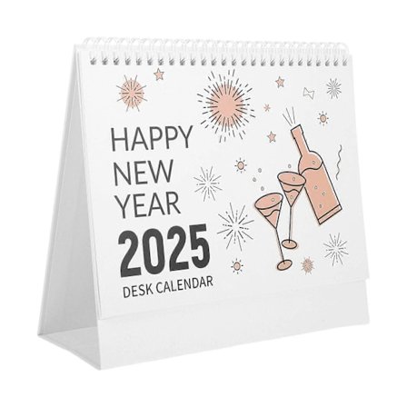 Stående Flip Bordkalender 2025 Skrivebordskalender Til Kontor 23.00X19.50X7.00CM Sidevending 1 Pakke