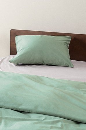 Jotex - Percale Pudebetræk - Økologisk Grøn - ZACK - Køb Pudebetræk hos Jotex