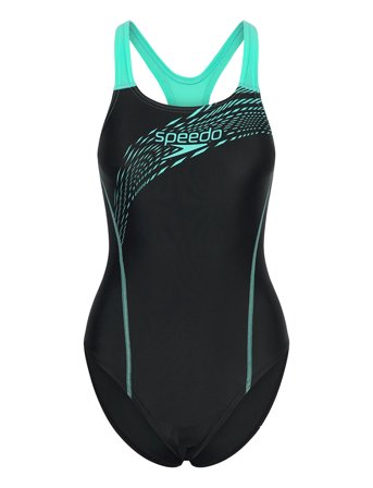 Womens Medley Logo 1 Piece Black Speedo