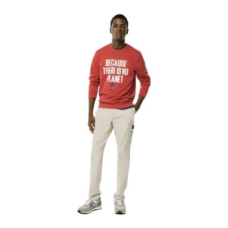 Ecoalf, Straight Trousers Beige, Heren, Maat:W36