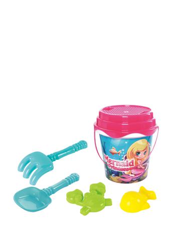 Sandset Mermaid 6 Delar Toys Outdoor Toys Sand Toys Multi/mønstret Suntoy
