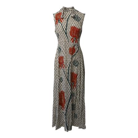 Chloé Pre-owned - Vintage Klänningar - Beige - Dam - Storlek: M, Dam, Storlek: M