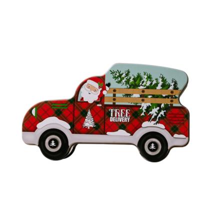 Plåtkakaburk för jul - Kreativ julplåtsgodislåda - Julgodiskakaförpackningsburk - 2