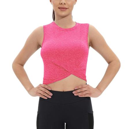 Enfärgade Linne För Kvinnor Ärmlösa Crop Tops