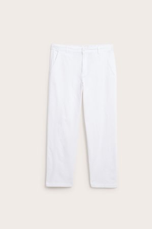 Kappahl | Spodnie bawełniane regular fit Biały XL | Biały