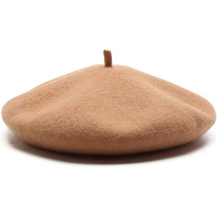 Dame Ull Fransk Barett Lue Hodeskallelue Vinterluer Myk Lue-Kha