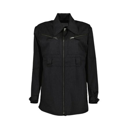 Maison Margiela, Zipped jacket Zwart, Heren, Maat:S
