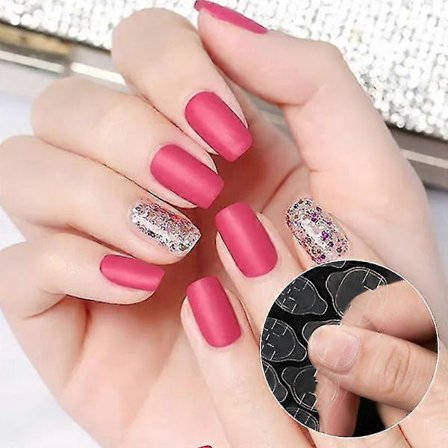 24 stk. Gelé Neglelimlapp Gjennomsiktig Dobbeltsidig Selvklebende Profesjonell