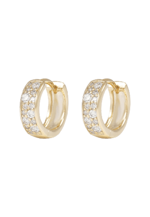 SNÖ of Sweden Nisi Stone Ring Ear 12mm Örhängen Dam Guld ONESIZE