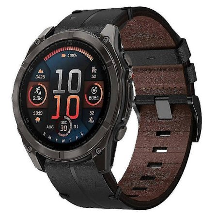 Läderarmband för Garmin Fenix 8 Amoled 47mm